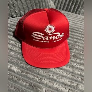 Vintage Sands Hotel & Casino Trucker Mesh Snapback Hat Las Vegas Snap Back NEW